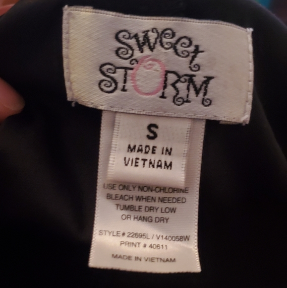 🌟 3 for $15 Deal! 🌟Sweet Storm teal orange long sleeve dress S - Picture 6 of 8